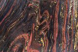 Polished Tiger Iron Stromatolite Slab - Billion Years #247788-1